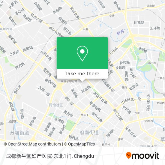 成都新生堂妇产医院-东北1门 map
