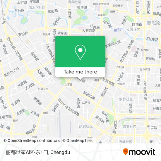 丽都世家A区-东1门 map