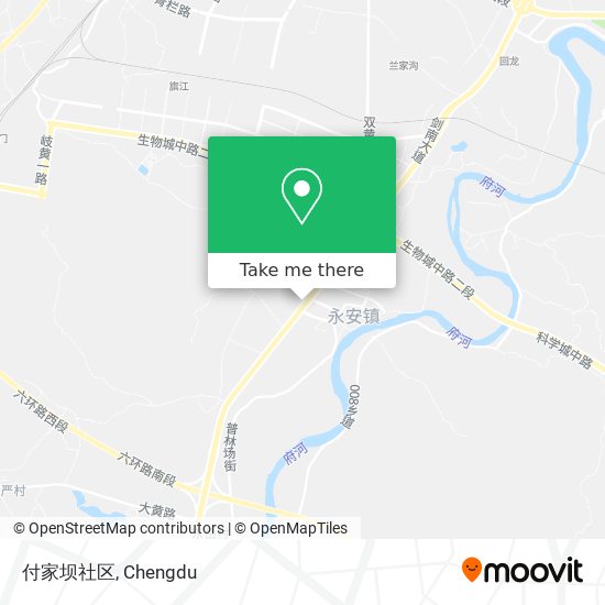 付家坝社区 map