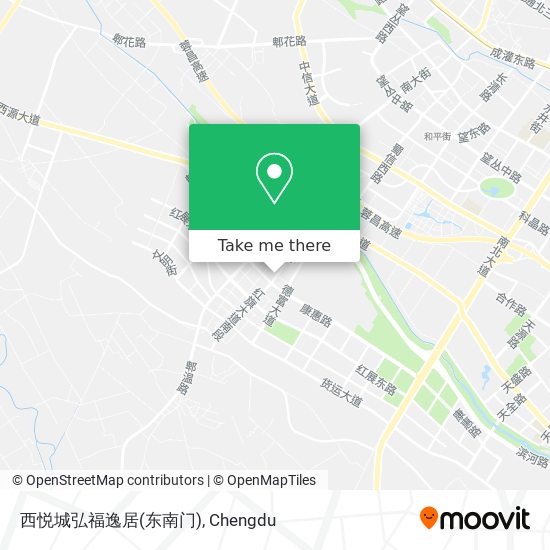西悦城弘福逸居(东南门) map