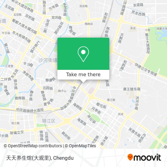 天天养生馆(大观里) map