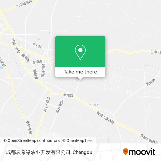 成都辰希缘农业开发有限公司 map