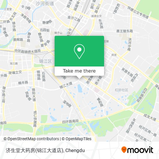 济生堂大药房(锦江大道店) map