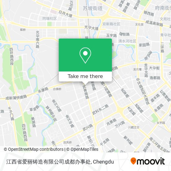 江西省爱丽铸造有限公司成都办事处 map