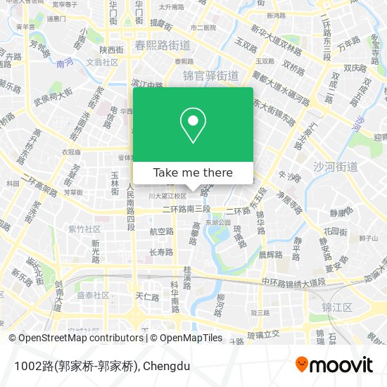 1002路(郭家桥-郭家桥) map
