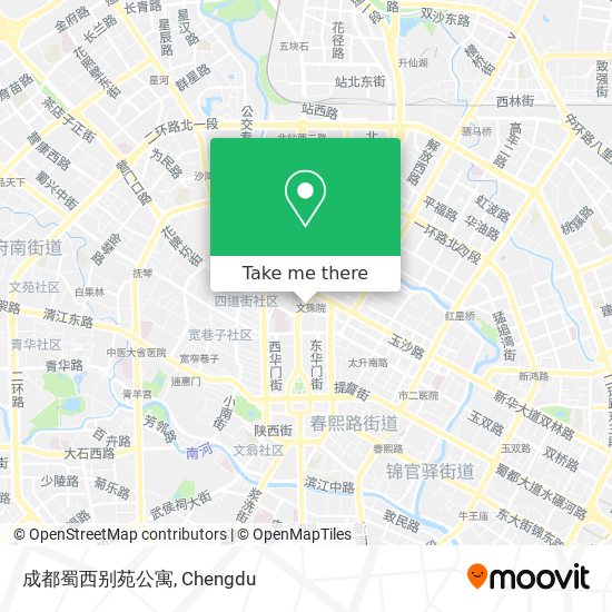 成都蜀西别苑公寓 map