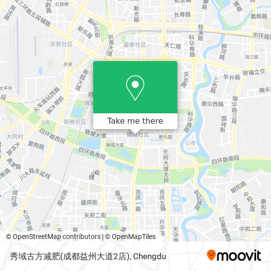 秀域古方减肥(成都益州大道2店) map