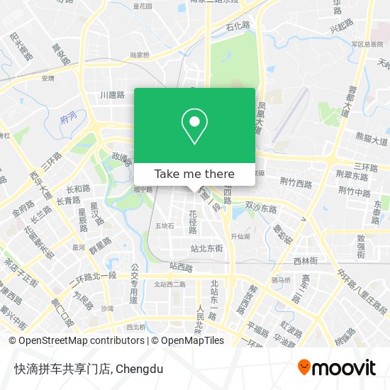 快滴拼车共享门店 map