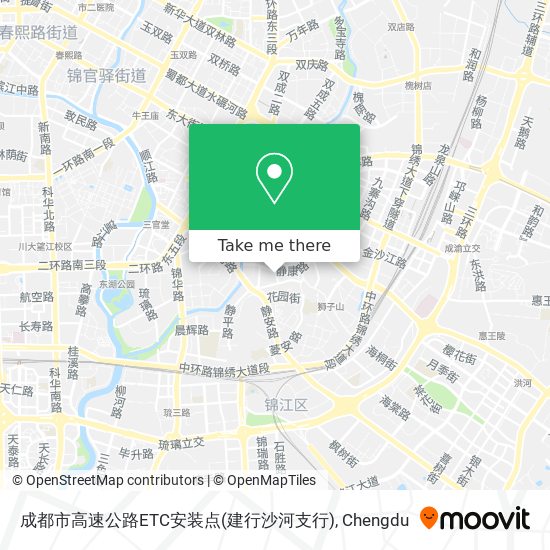 成都市高速公路ETC安装点(建行沙河支行) map
