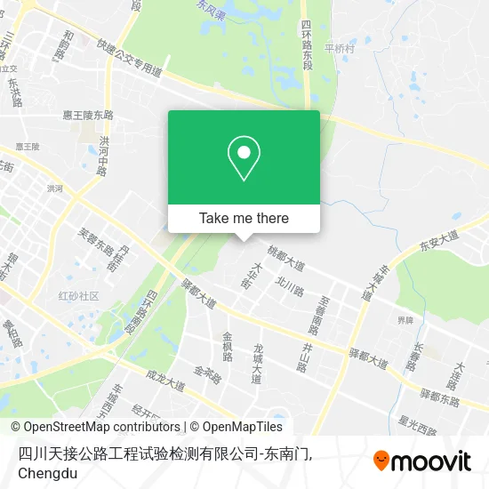四川天接公路工程试验检测有限公司-东南门 map