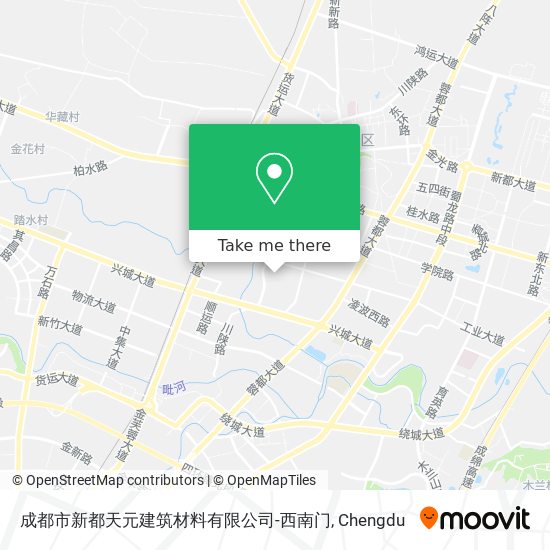 成都市新都天元建筑材料有限公司-西南门 map