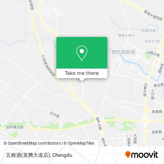 五粮酒(龙腾大道店) map