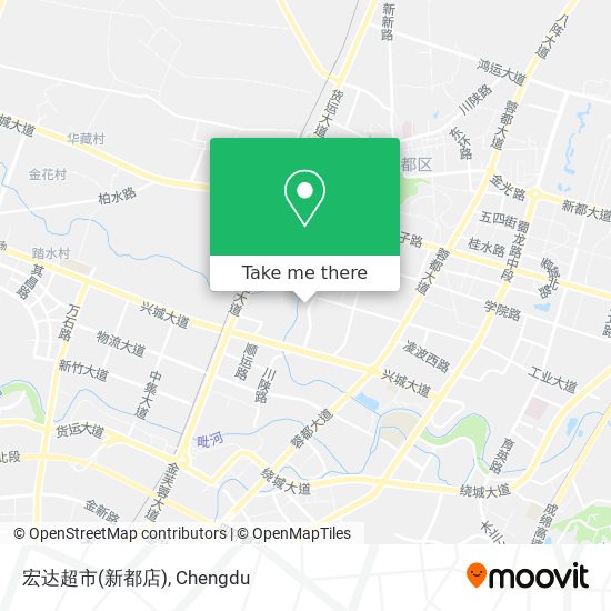 宏达超市(新都店) map