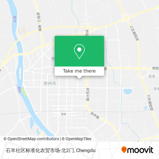 石羊社区标准化农贸市场-北2门 map