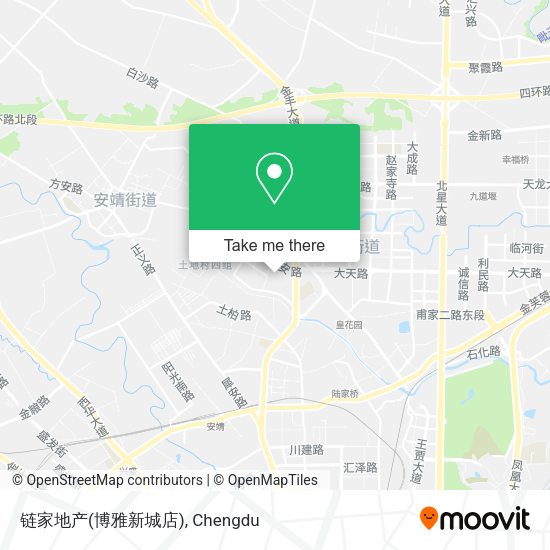 链家地产(博雅新城店) map