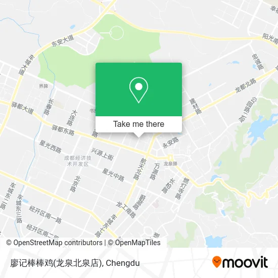 廖记棒棒鸡(龙泉北泉店) map