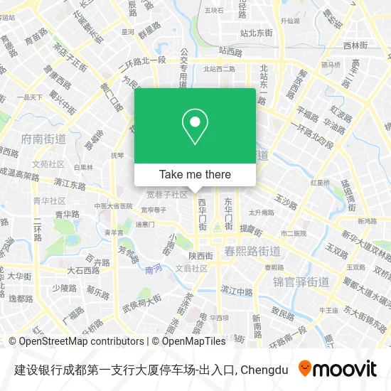 建设银行成都第一支行大厦停车场-出入口 map