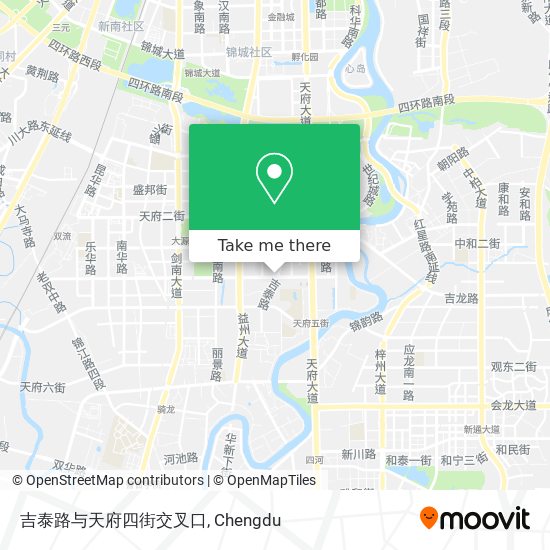 吉泰路与天府四街交叉口 map