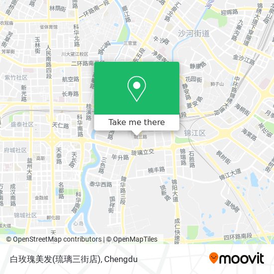 白玫瑰美发(琉璃三街店) map