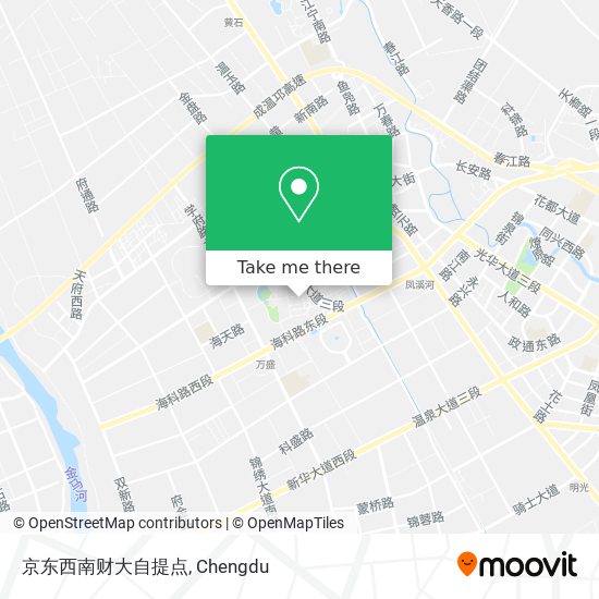 京东西南财大自提点 map