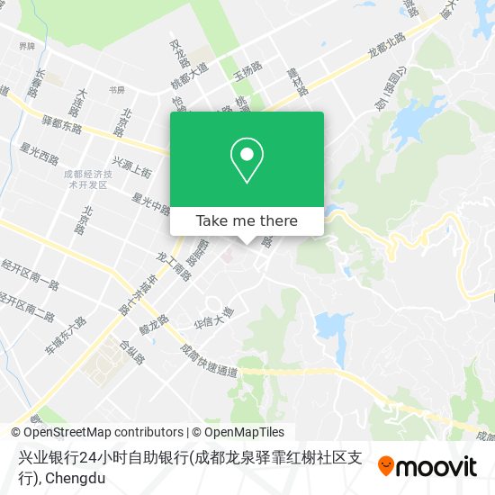 兴业银行24小时自助银行(成都龙泉驿霏红榭社区支行) map