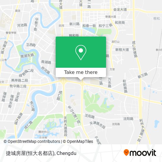 捷城房屋(恒大名都店) map