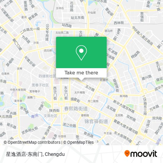 星逸酒店-东南门 map