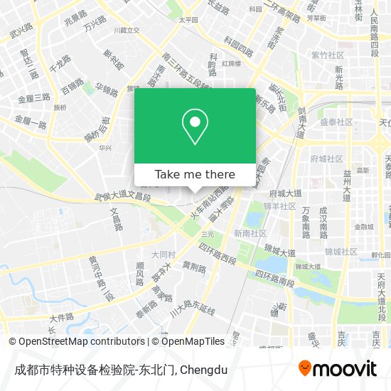 成都市特种设备检验院-东北门 map