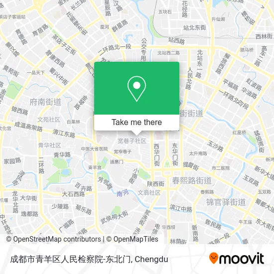 成都市青羊区人民检察院-东北门 map