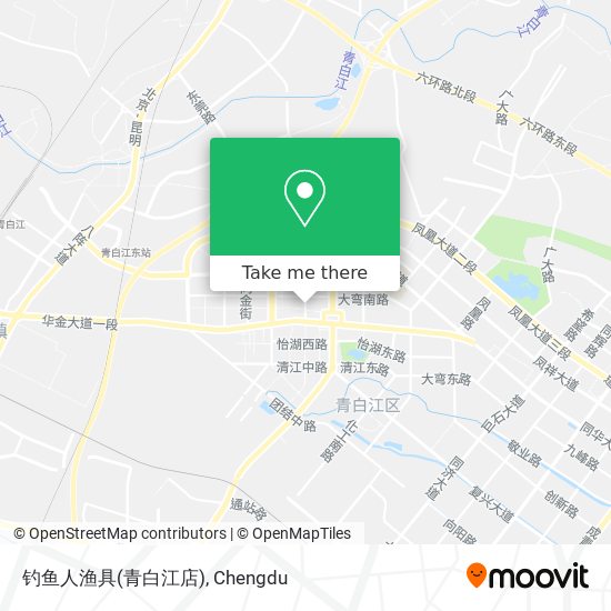 钓鱼人渔具(青白江店) map