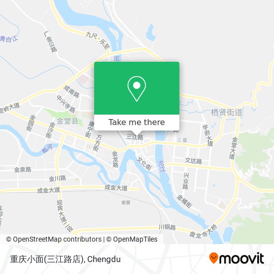 重庆小面(三江路店) map