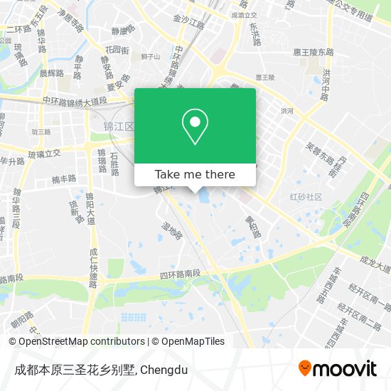 成都本原三圣花乡别墅 map