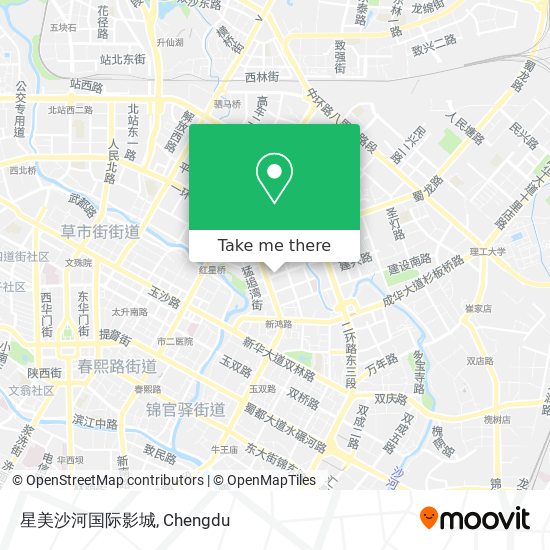 星美沙河国际影城 map