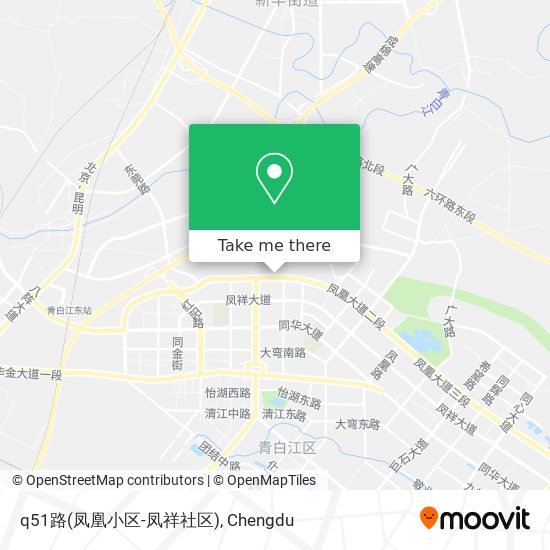 q51路(凤凰小区-凤祥社区) map