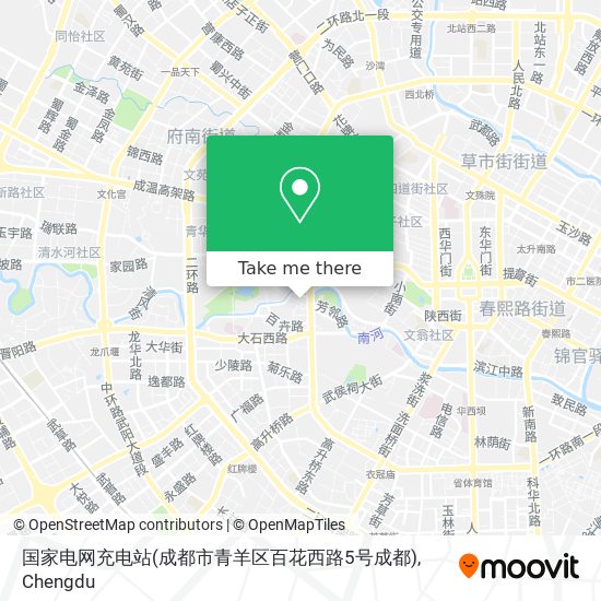国家电网充电站(成都市青羊区百花西路5号成都) map