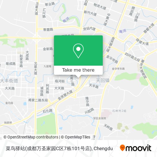 菜鸟驿站(成都万圣家园C区7栋101号店) map
