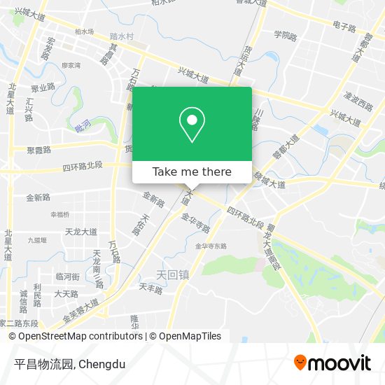 平昌物流园 map