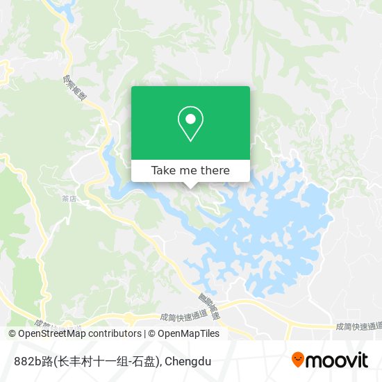 882b路(长丰村十一组-石盘) map