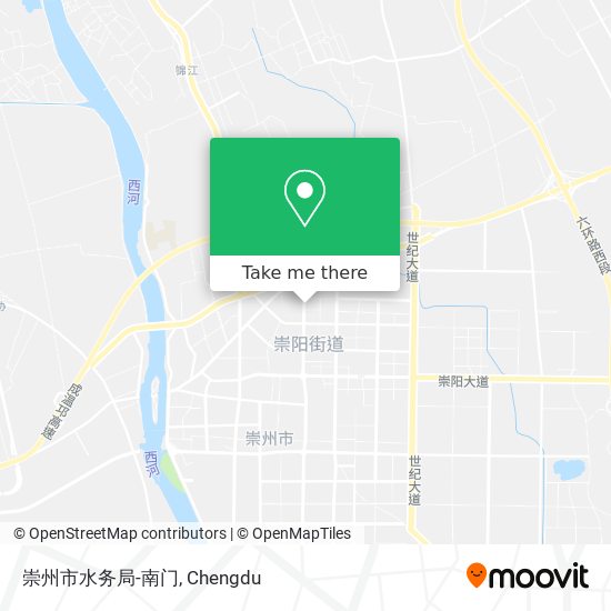 崇州市水务局-南门 map