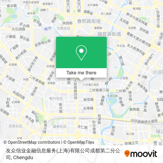友众信业金融信息服务(上海)有限公司成都第二分公司 map
