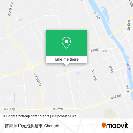 苗康乐10元泡脚超市 map