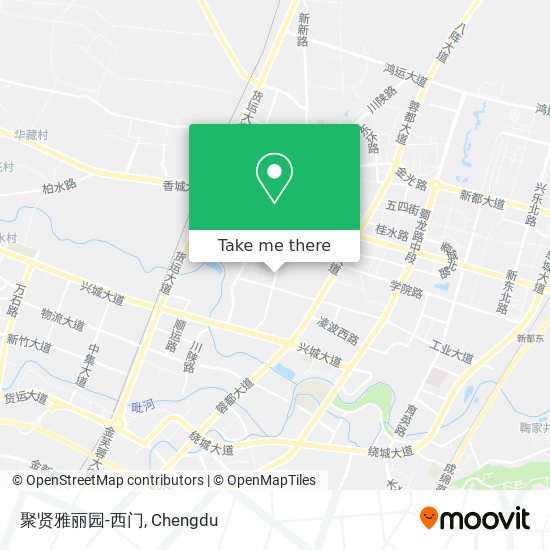 聚贤雅丽园-西门 map