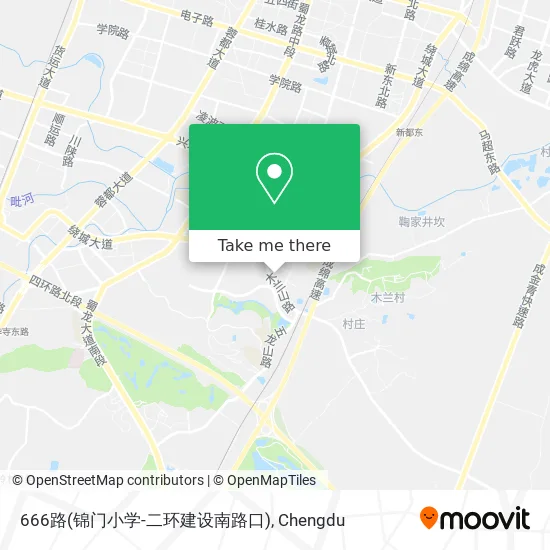 666路(锦门小学-二环建设南路口) map