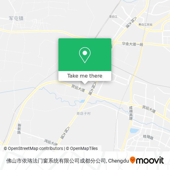 佛山市依珞法门窗系统有限公司成都分公司 map