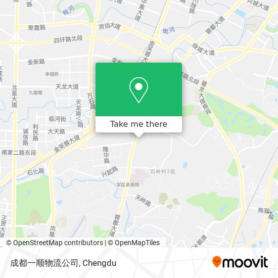 成都一顺物流公司 map
