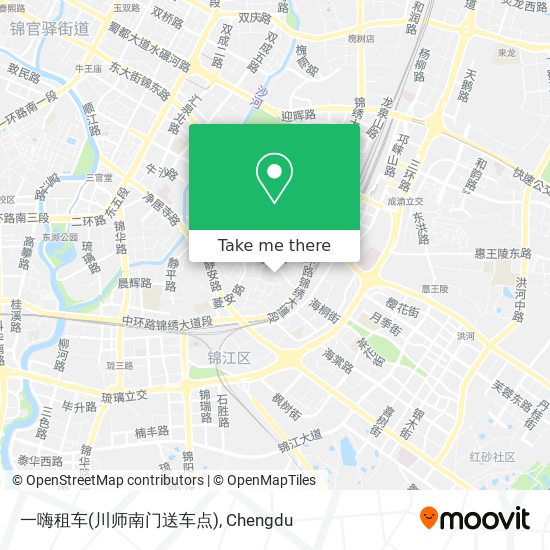 一嗨租车(川师南门送车点) map