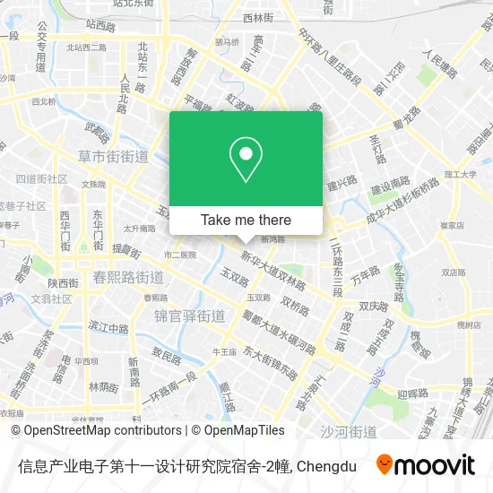 信息产业电子第十一设计研究院宿舍-2幢 map