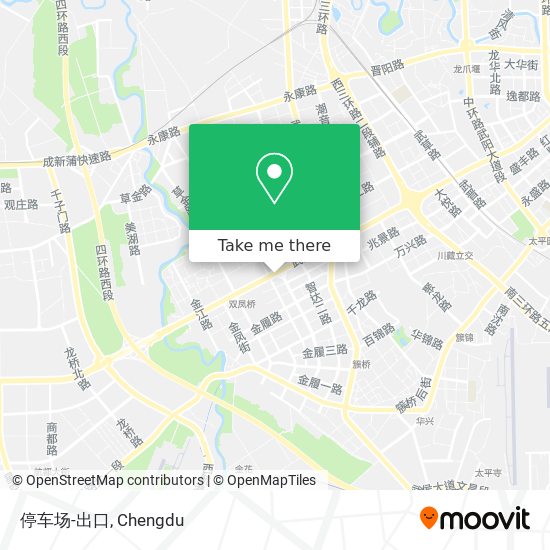 停车场-出口 map
