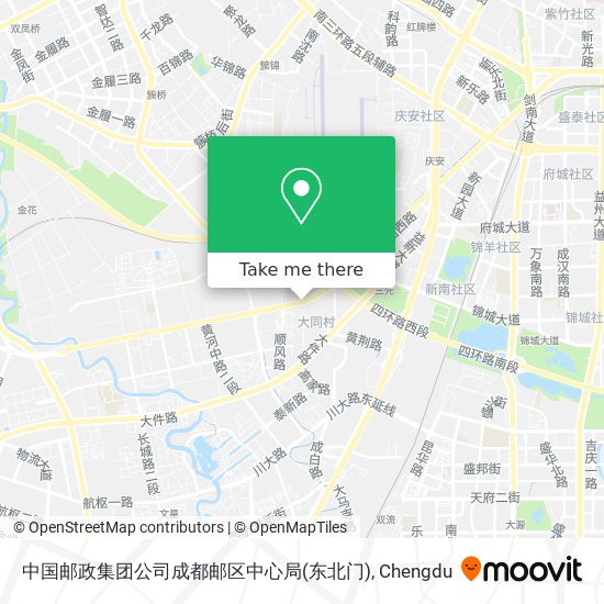中国邮政集团公司成都邮区中心局(东北门) map