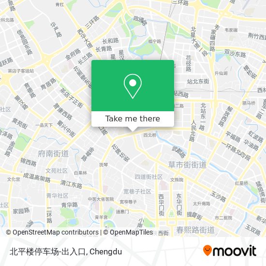 北平楼停车场-出入口 map